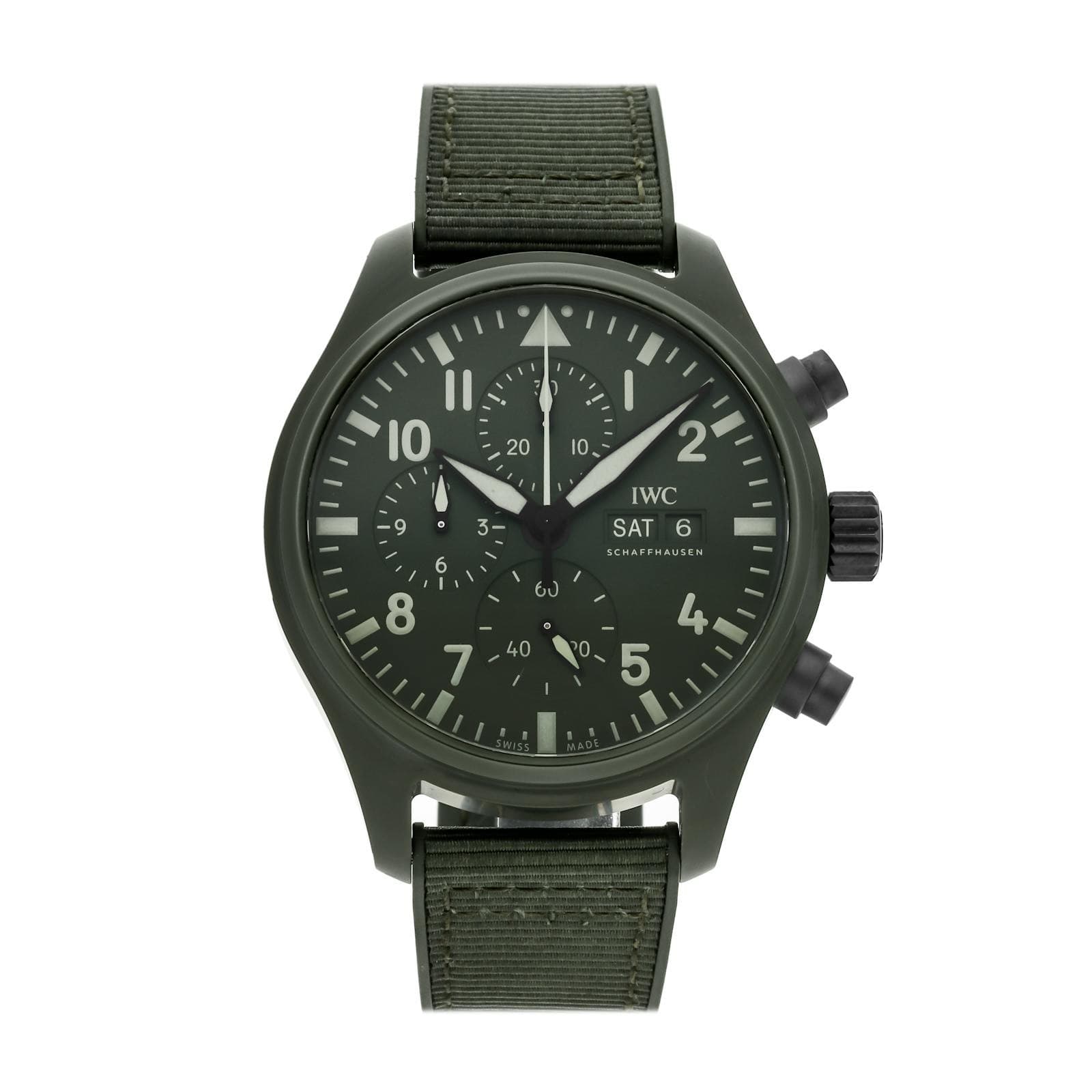 IWC Pilot's Watch Chronograph TOP GUN Edition “Woodland”  Green Watch IW3891-06