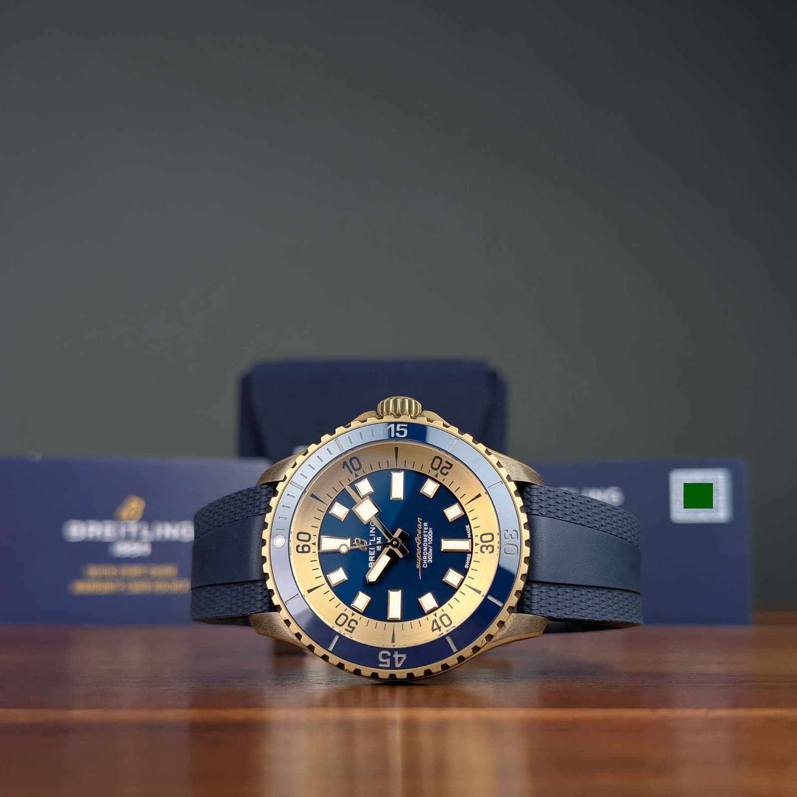 2024 Box & Card Bronze Breitling Superocean 44 N173761A1C1S1 / N17376