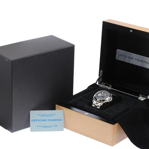 OFFICINE PANERAI LUMINOR GMT PAM00161 44mm SS Black #C21652