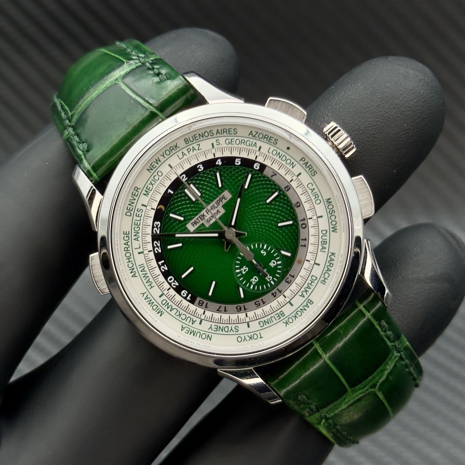 Patek Philippe World Time Flyback Chrono Platinum 2024 5930P-001 Complete Set