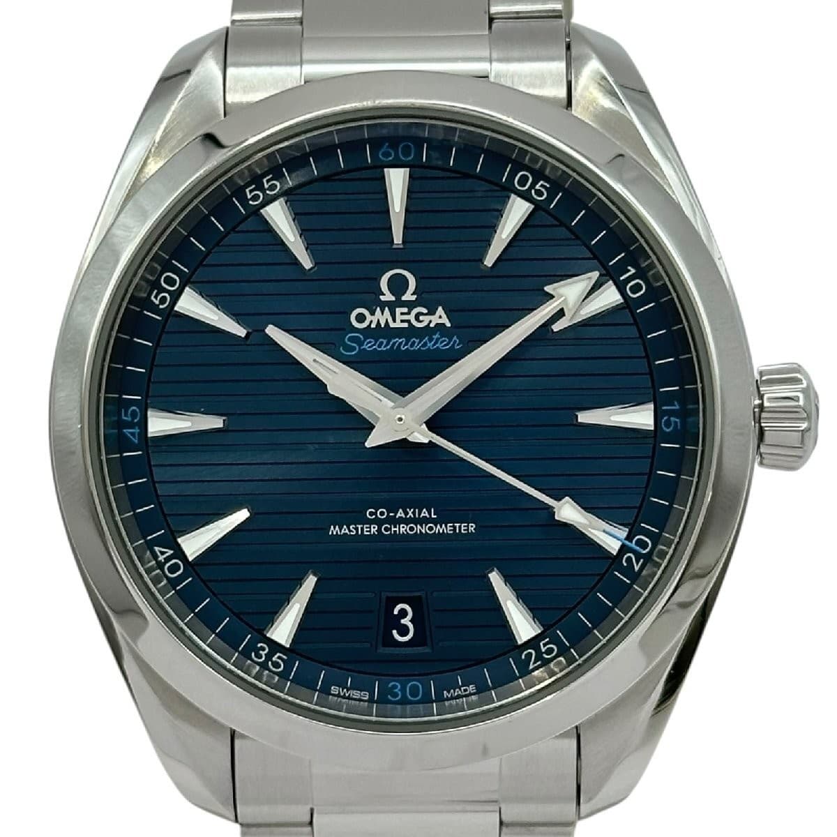 OMEGA 220.10.41.21.03.001 Seamaster Aqua Terra 150M Blue SS Wristwatch Used