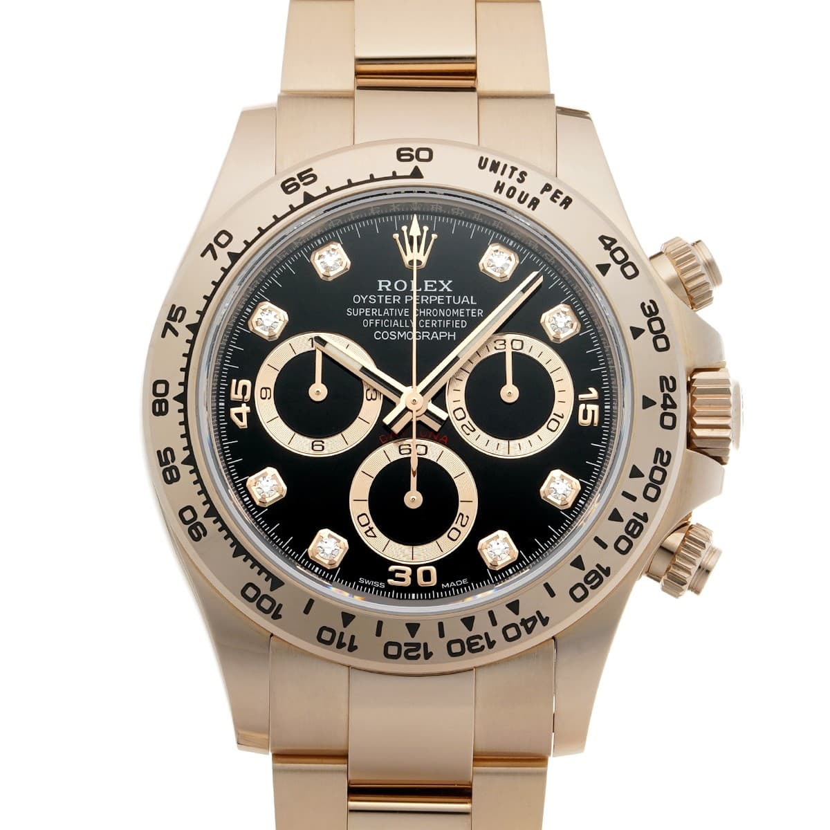 ROLEX Cosmograph Daytona 116505G black/diamond WATCH 726738