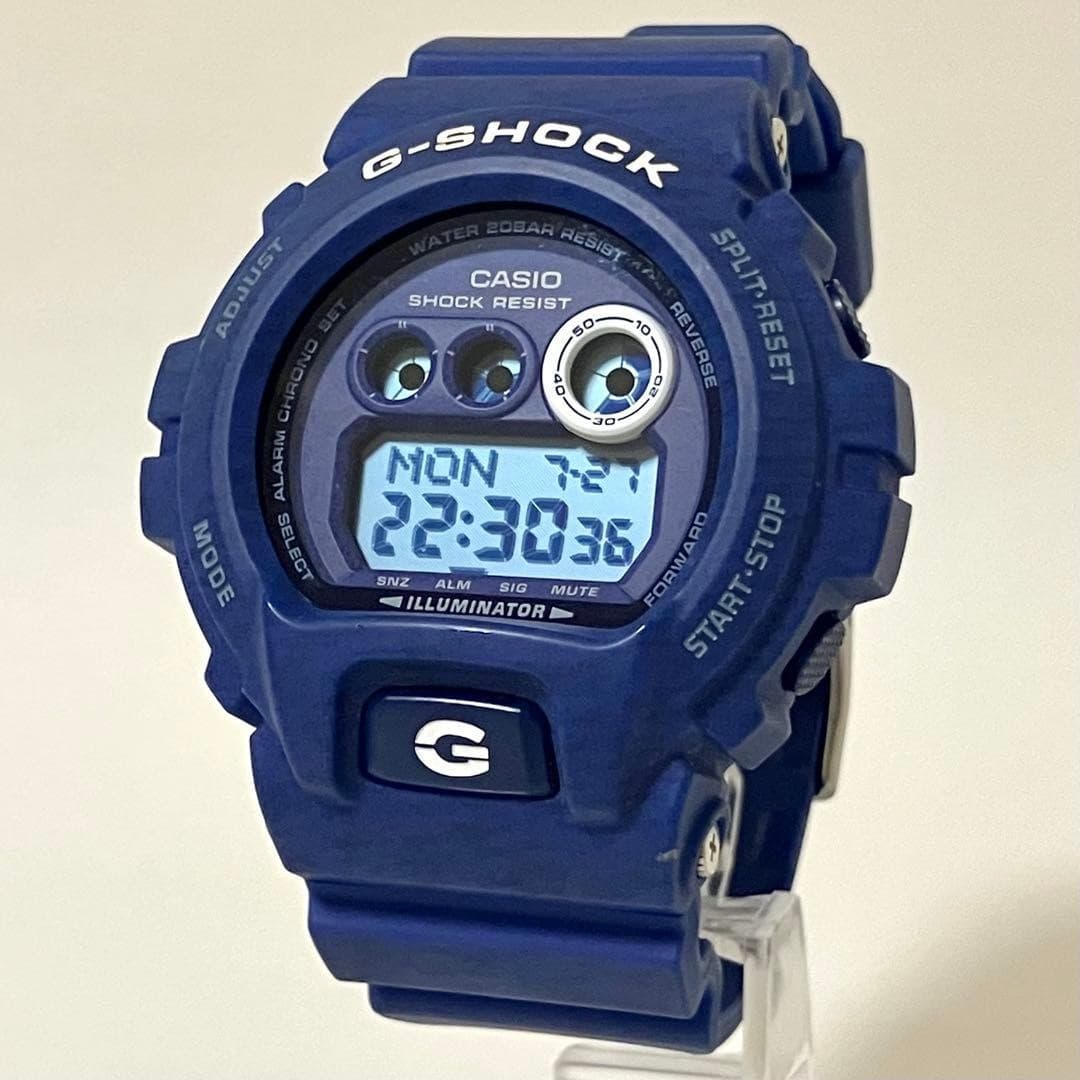 CASIO G-SHOCK GD-X6900HT-2JF Heathered Color Blue Reverse LCD Rare Used