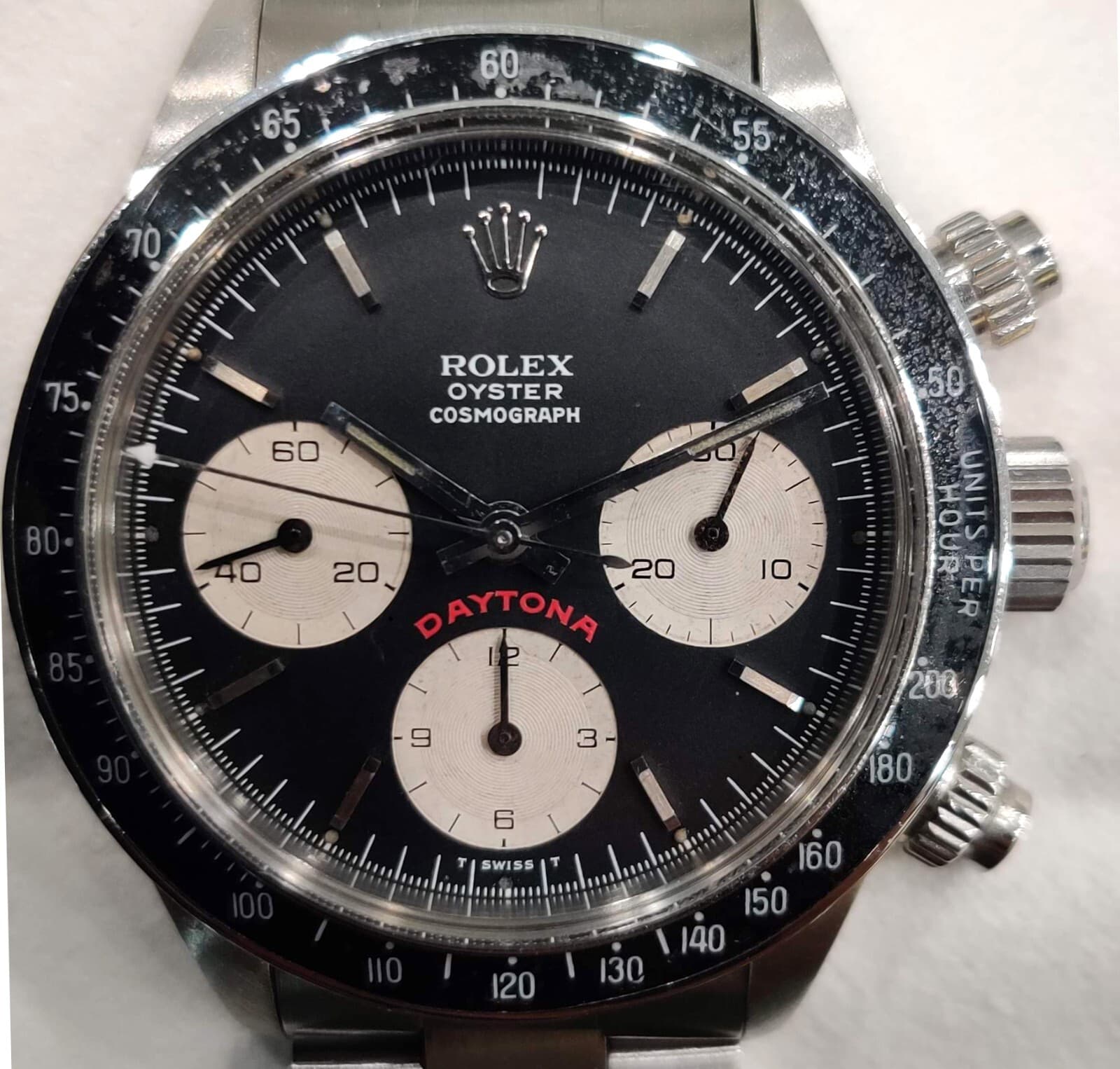 Rolex 6263 "BIG RED" Black Dial Cosmograph Daytona 1978 with SERVICE CARD