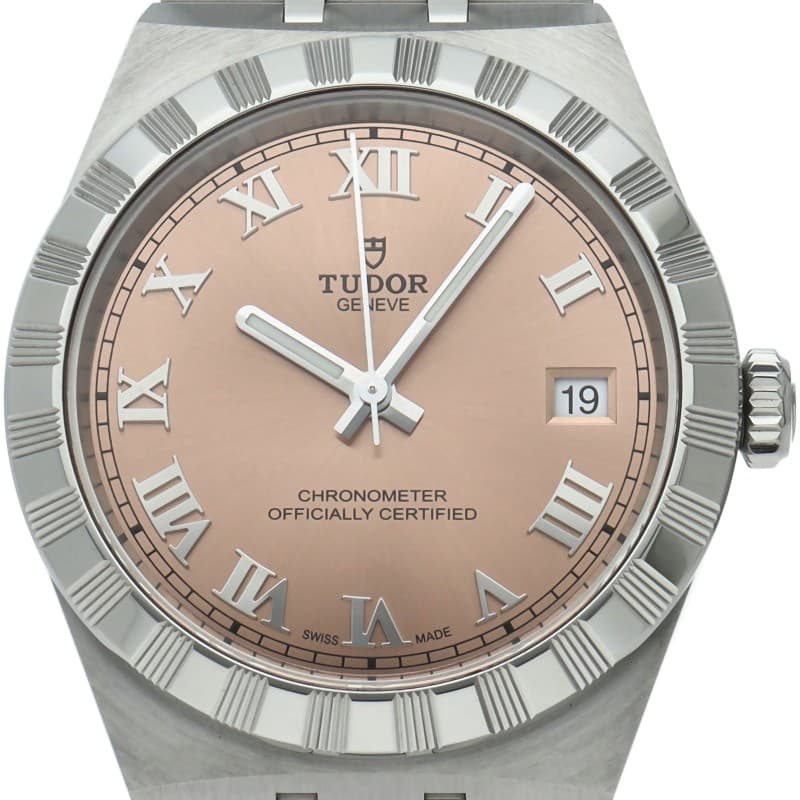 TUDOR Royal Watch 36mm Salmon Pink M2836C1A0-0105 Stainless Steel mensWatch ...