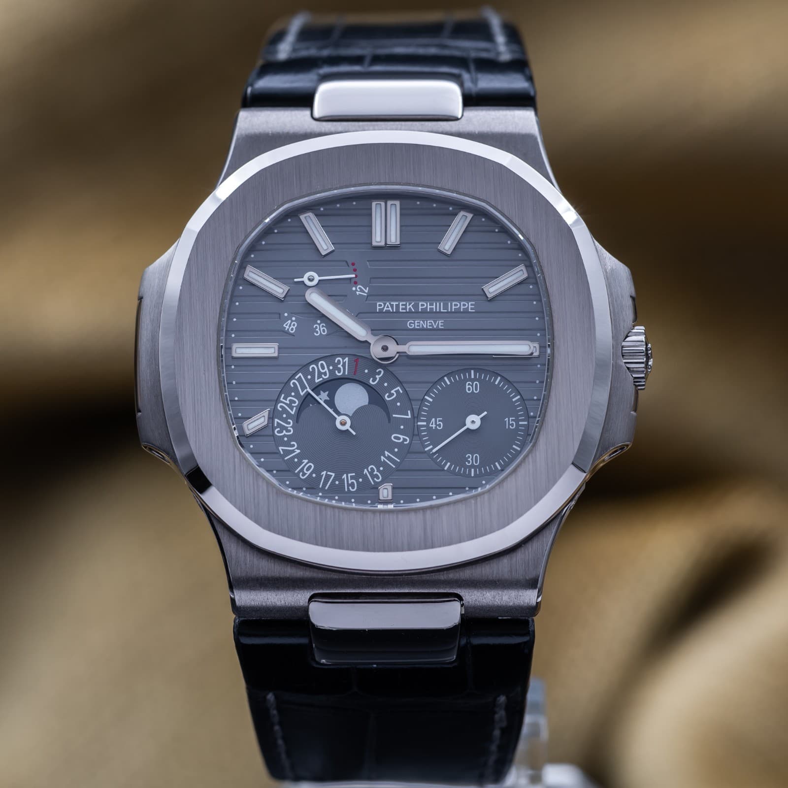 Patek Philippe Nautilus Moon Phase White Gold 40mm 5712G-001 - Full Set