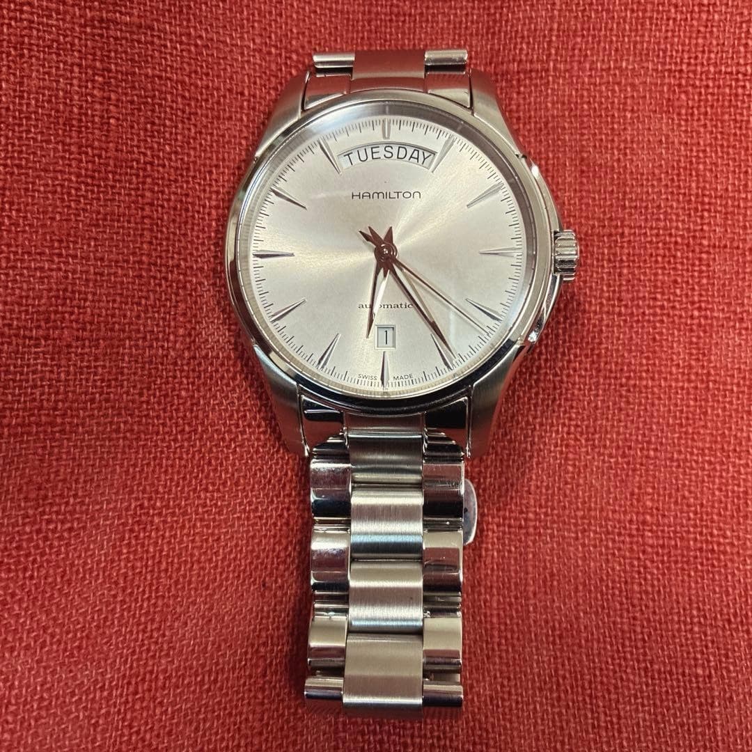 Hamilton Jazzmaster Day Date Automatic Watch Silver From Japan