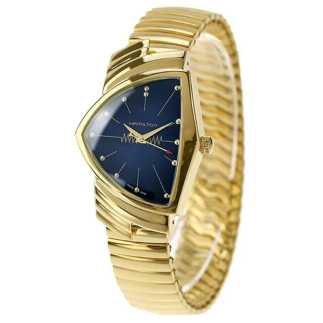 HAMILTON VENTURA H24301141 Wristwatch 5 ATM Gold Dial 50.5 x 32.3 x 10mm