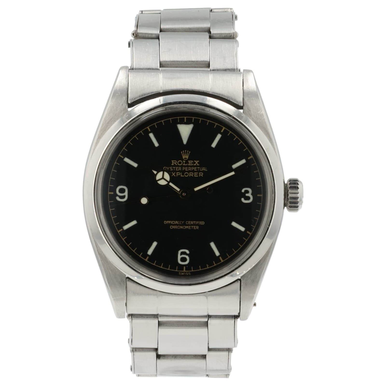 Rolex Explorer Black Dial Stainless Steel 36mm Automatic Movement Men’s 6610