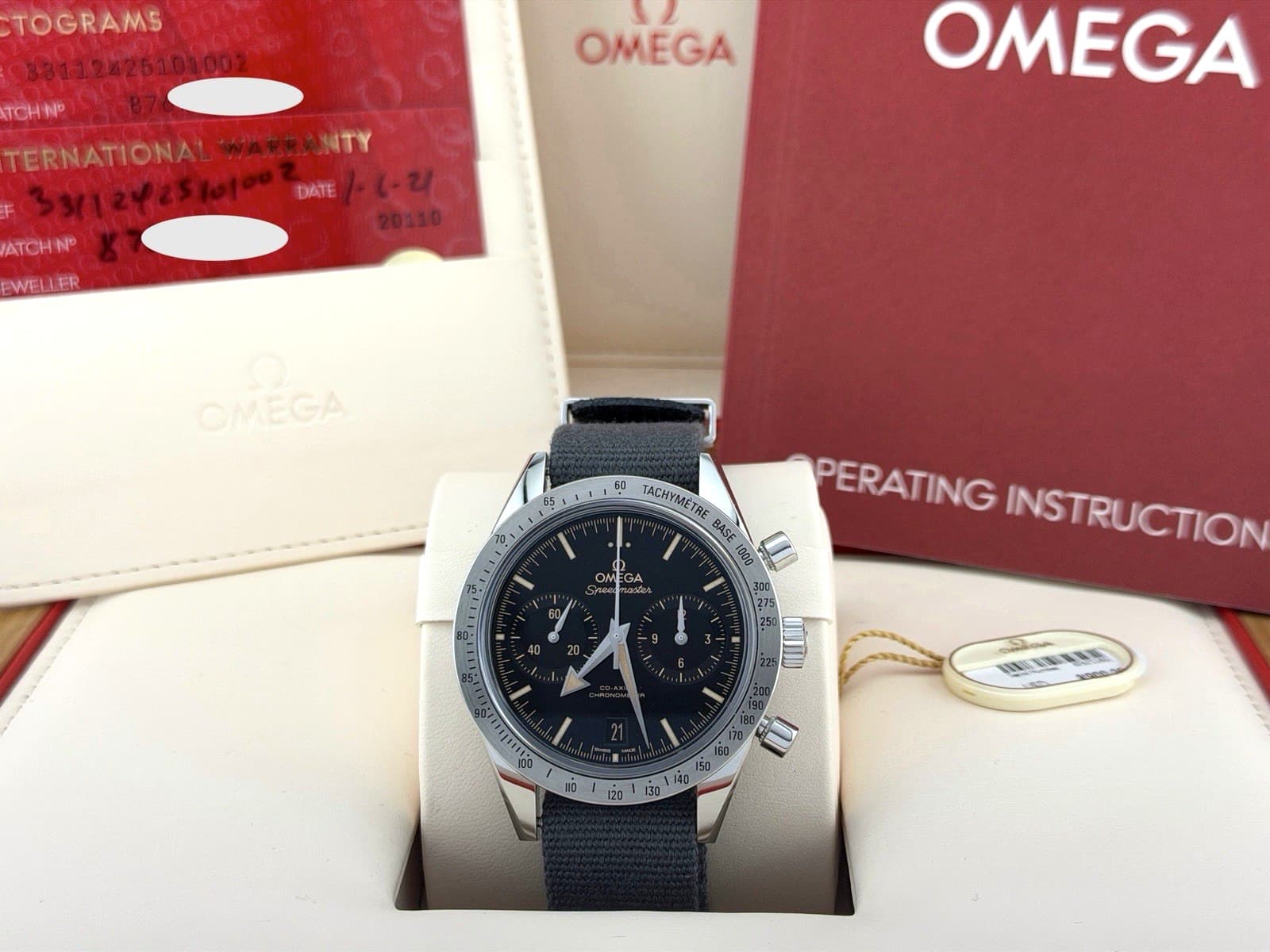 Omega Speedmaster 57 331.12.42.51.01.002 41.5mm Stainless Steel Box Paper