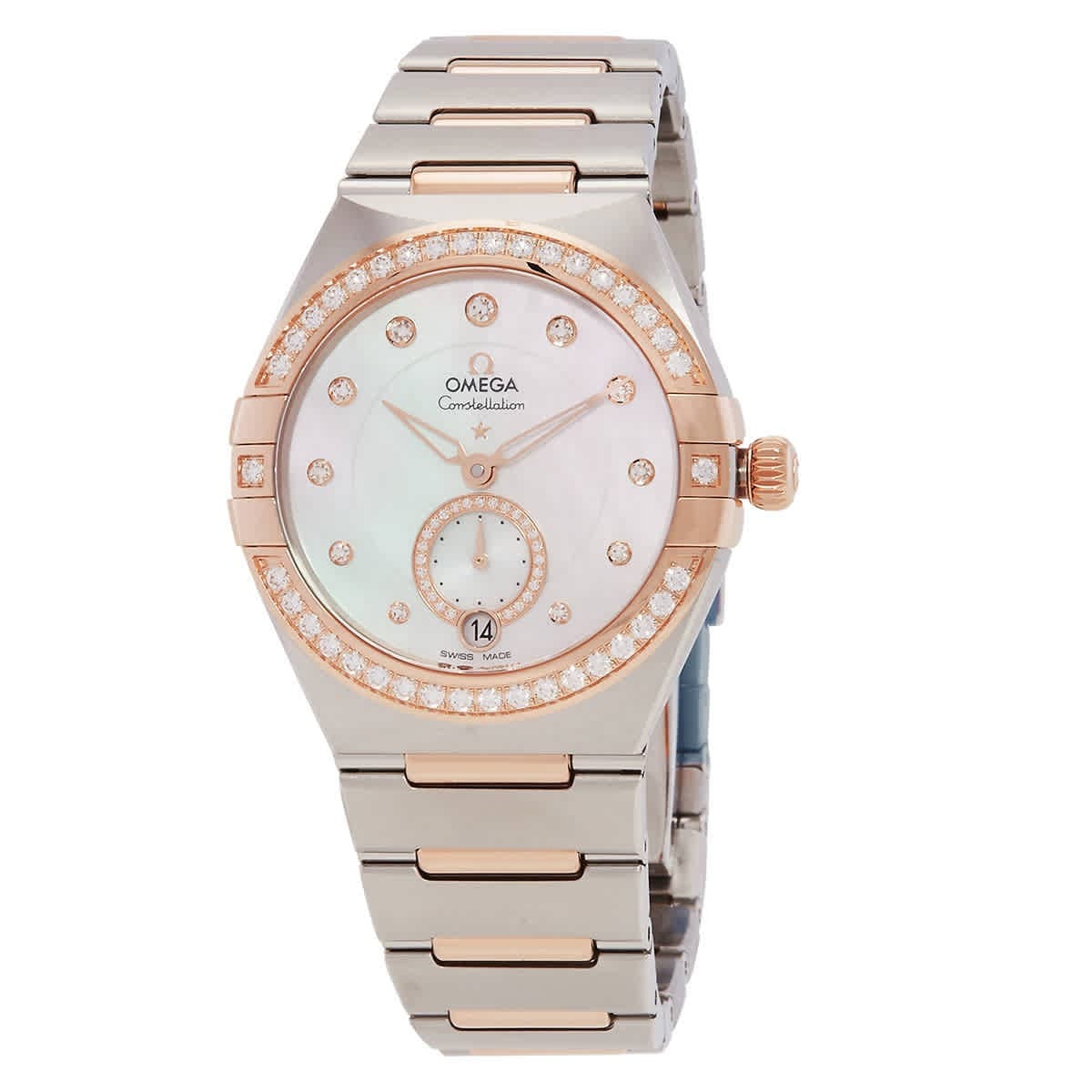 Omega Constellation Automatic Chronometer Diamond MOP Dial Ladies Watch