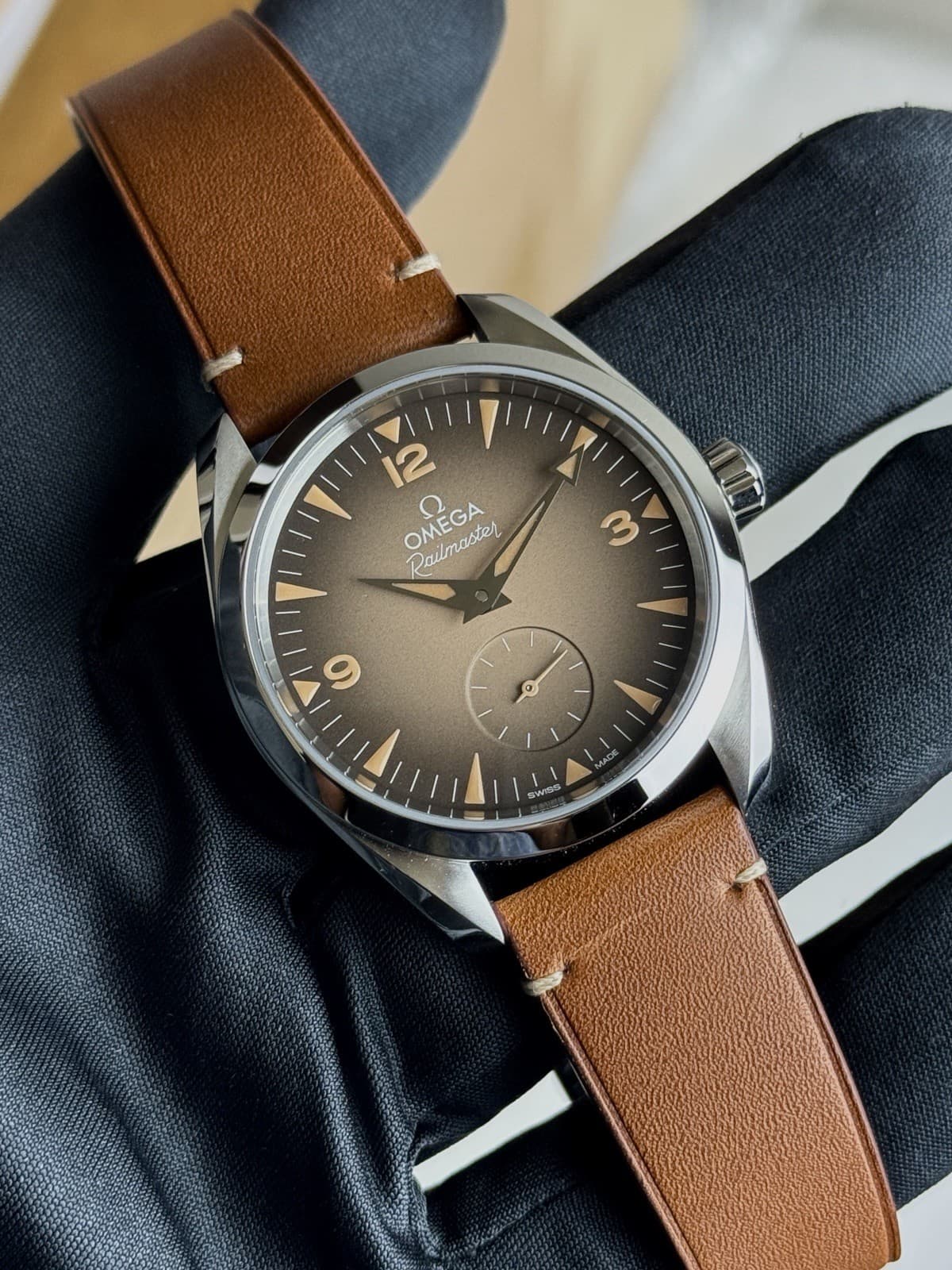 OMEGA Seamaster Railmaster 235.12.38.20.13.001 Brown 2025 NEW RELEASE 38mm