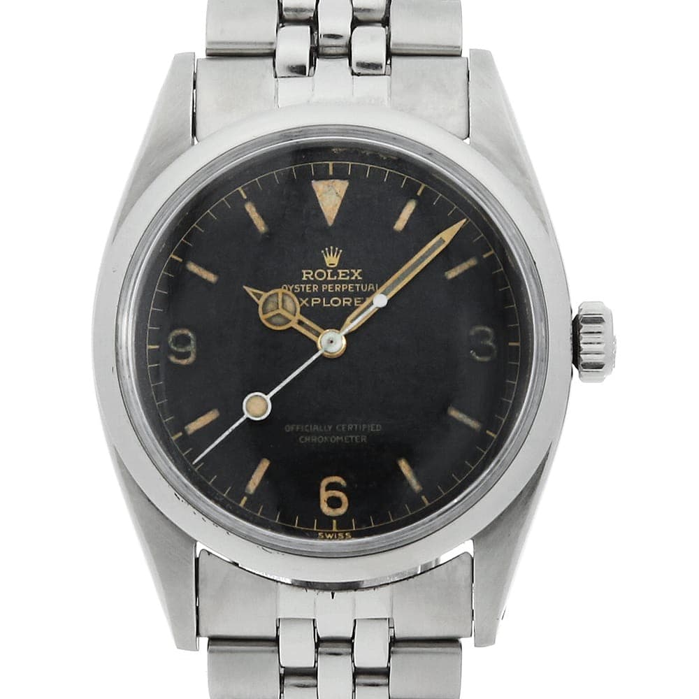 ROLEX Explorer 6610 black 1 Number antique mens