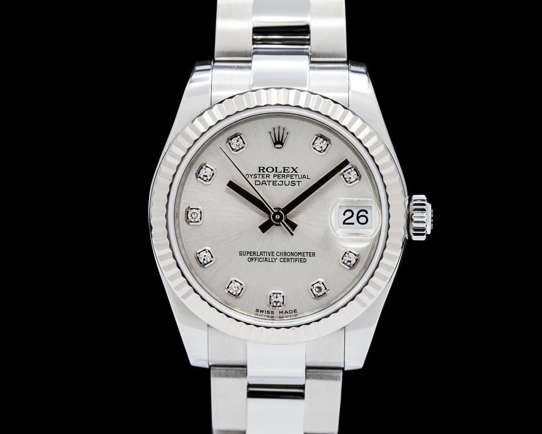 Rolex 178274 Datejust 31 SS Silver Diamond Dial