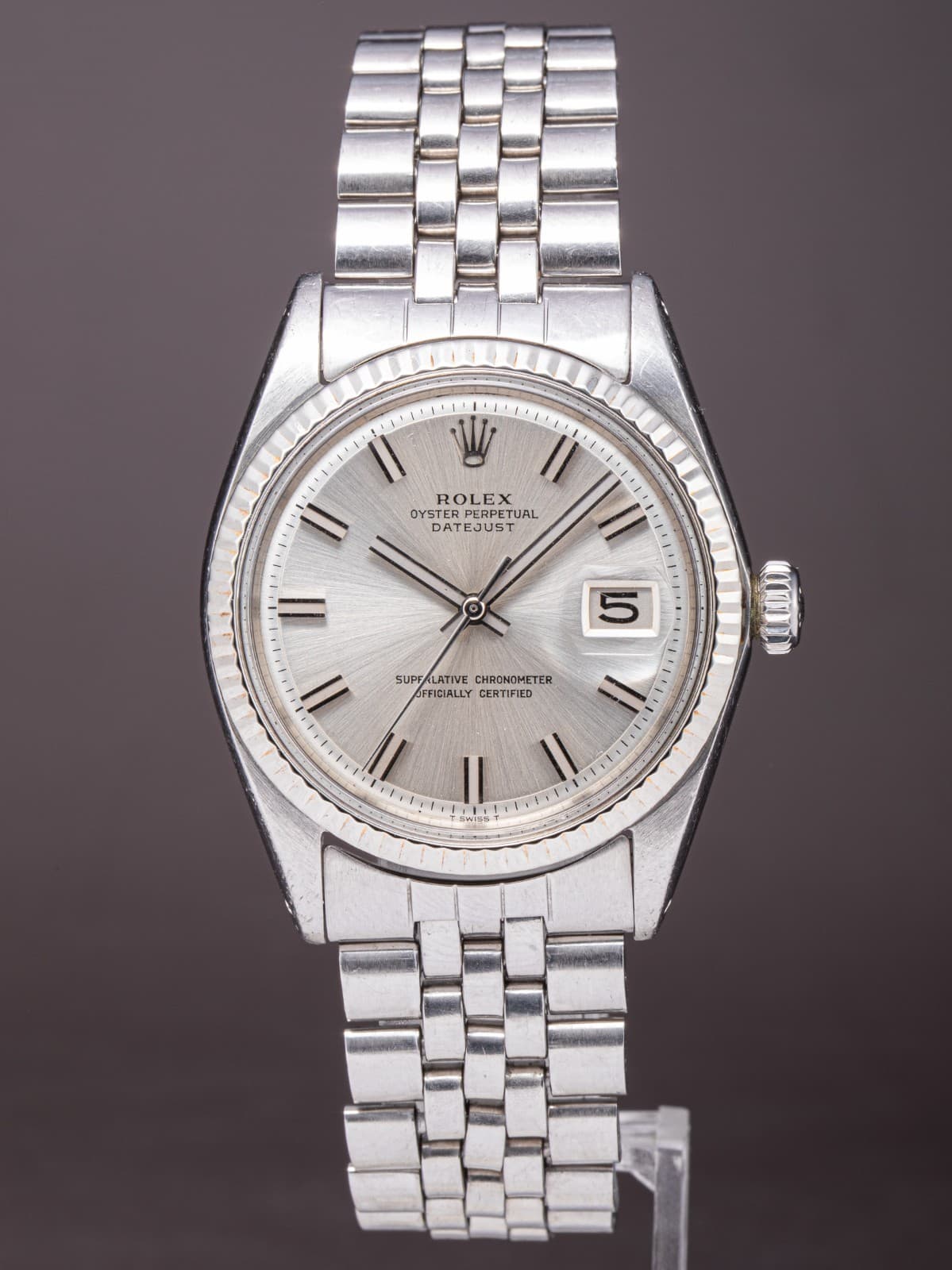 Early 1970's Rolex Datejust 1601 w/WIDE BOY Dial-fluted bezel-jubilee band! NICE