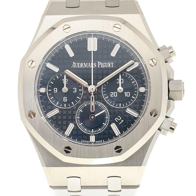 Audemars Piguet A Royal Oak Blue 38MM Steel Chrono Watch - 26715ST.OO.1356ST.01
