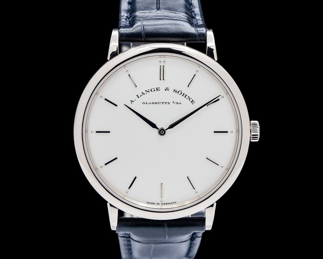 A. Lange & Söhne 211.026 Saxonia Thin 18K White Gold Silver Dial