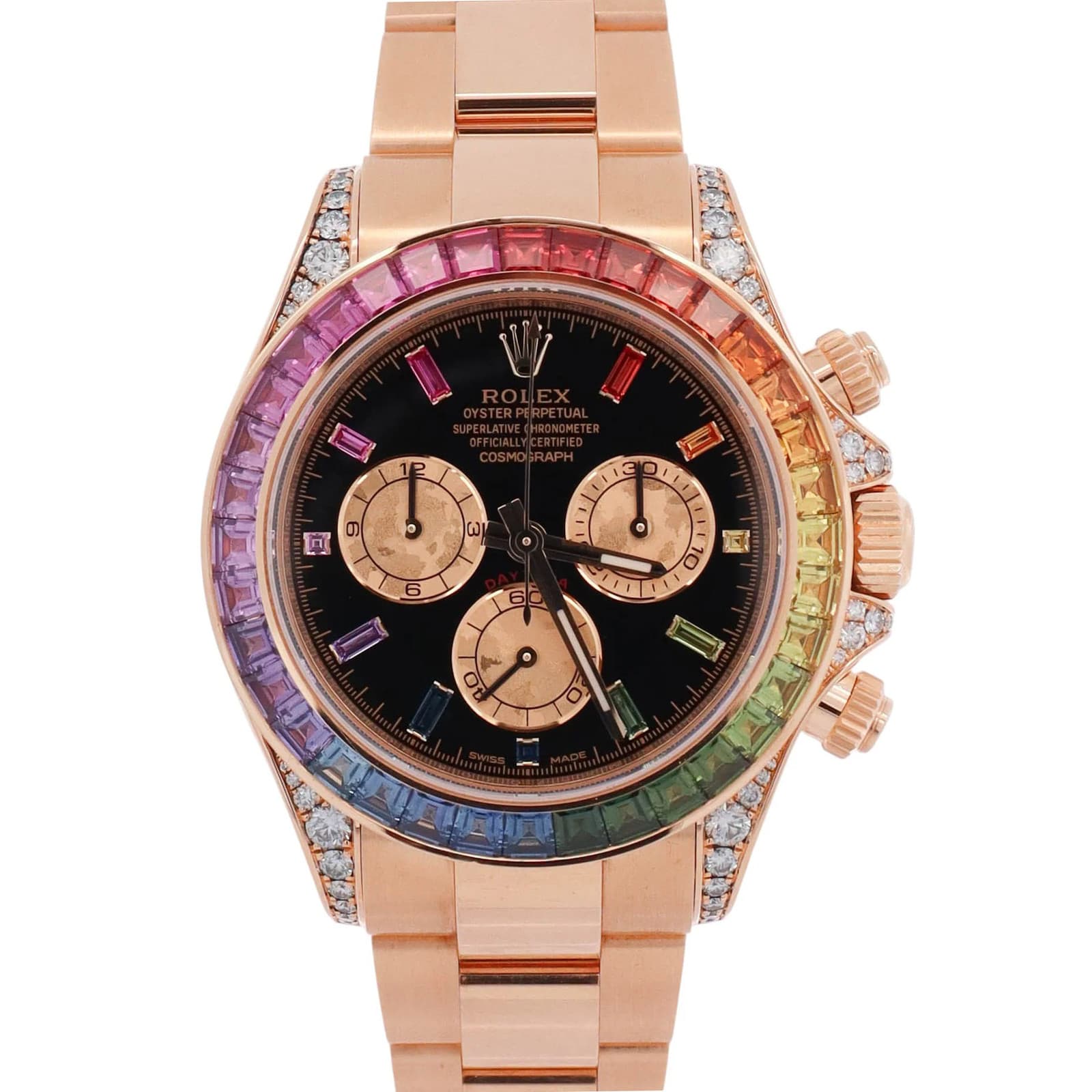 Rolex Daytona 40mm Black Dial Watch Ref # 116598RBOW