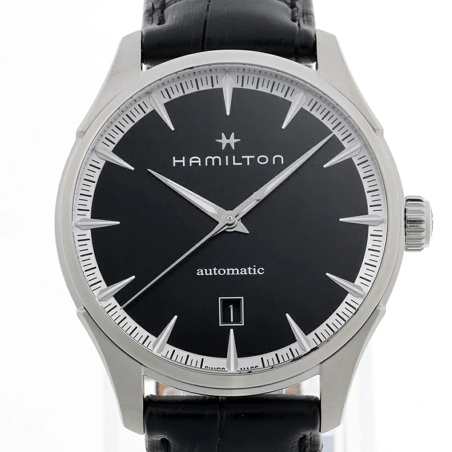 Hamilton Jazzmaster Auto Automatic Watch H32475730 40mm Black Dial Date