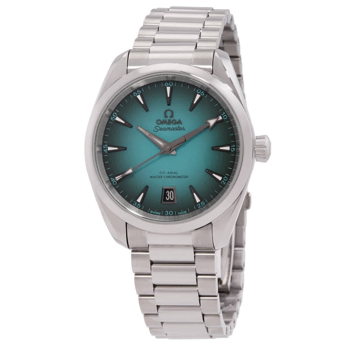 Omega Seamaster Automatic Chronometer Green Dial Men's Watch 220.10.38.20.03.005