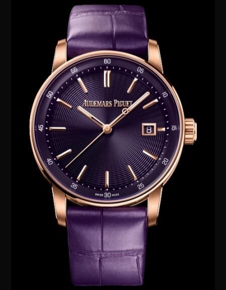 Audemars Piguet Code 11.59 unworn Purple Men's Watch with extra strap