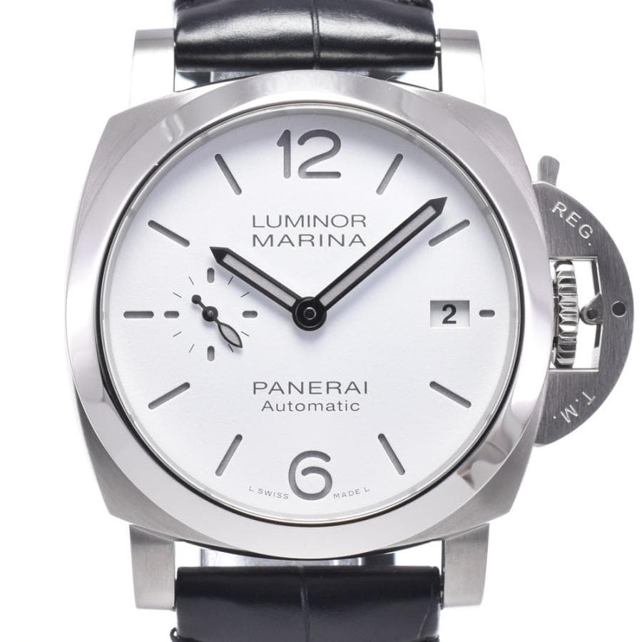 OFFICINE PANERAI Luminor Marina Quaranta Date White PAM01271 Automatic #AOHW1423