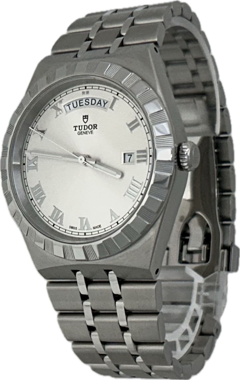 Tudor Royal 41 Day-Date M28600 Stainless Steel 41mm Silver Dial Men's #WJW221