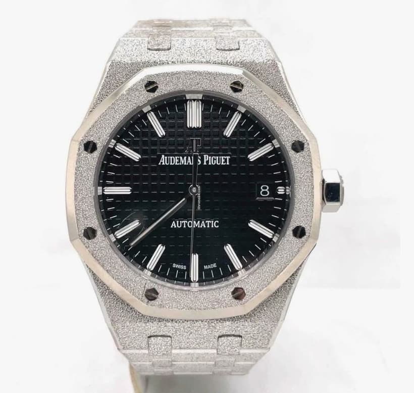 Audemars Piguet Royal Oak Women's Black Watch 37mm 18k - 15454BC.GG.1259BC.03