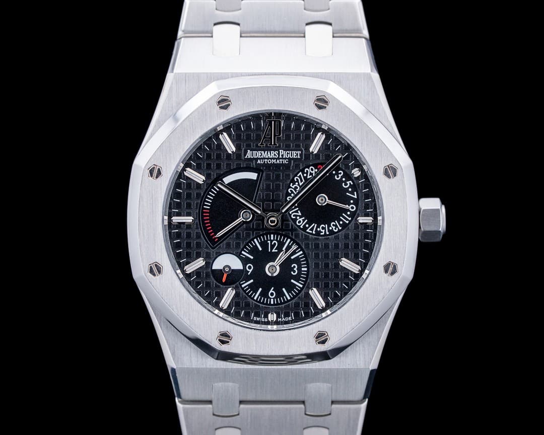 Audemars Piguet 26120ST Royal Oak Dual Time SS Black Dial