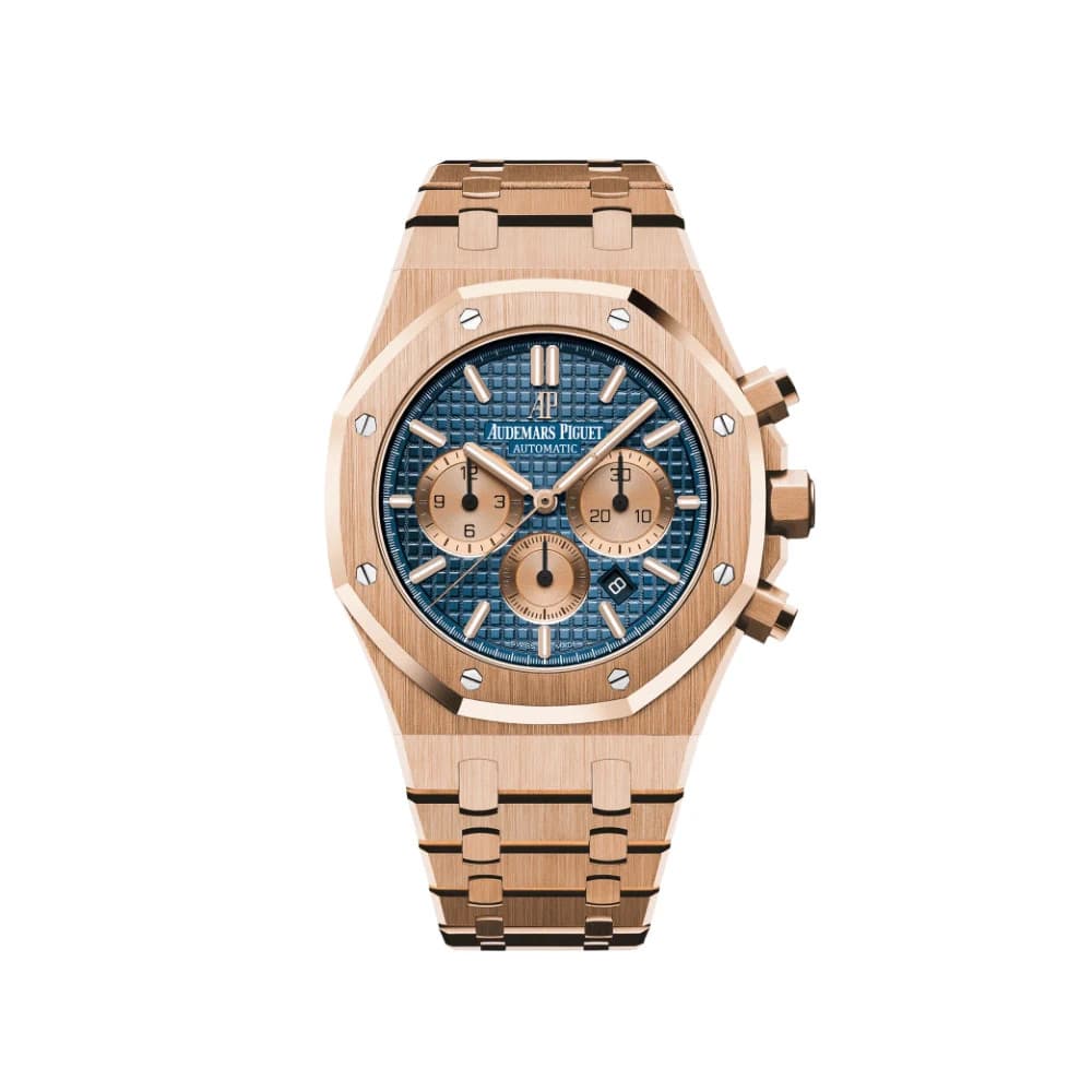 Audemars Piguet Royal Oak Chronograph 26331OR.OO.1220OR.01 Rose Gold Blue Dial