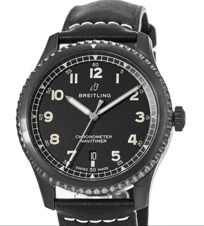 Breitling Navitimer 8 41 mm. Black Steel Black Dial Automatic M17314101B1X1 