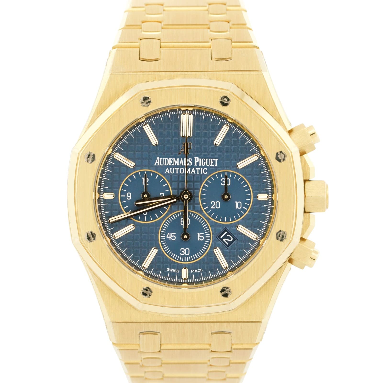 2017 Audemars Piguet Royal Oak 26320BA.OO.1220BA.02 41mm Blue 18K Box Papers