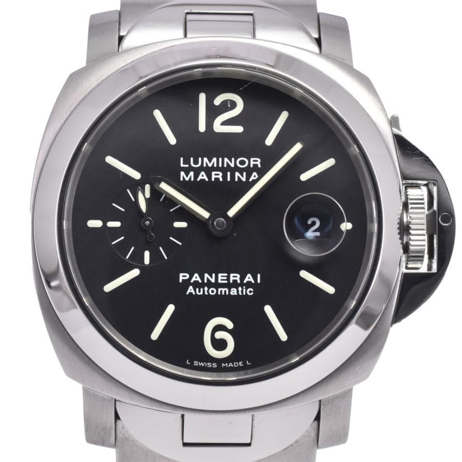 OFFICINE PANERAI Luminor Marina Small Seconds Black PAM00220 Automatic #AOHW1563