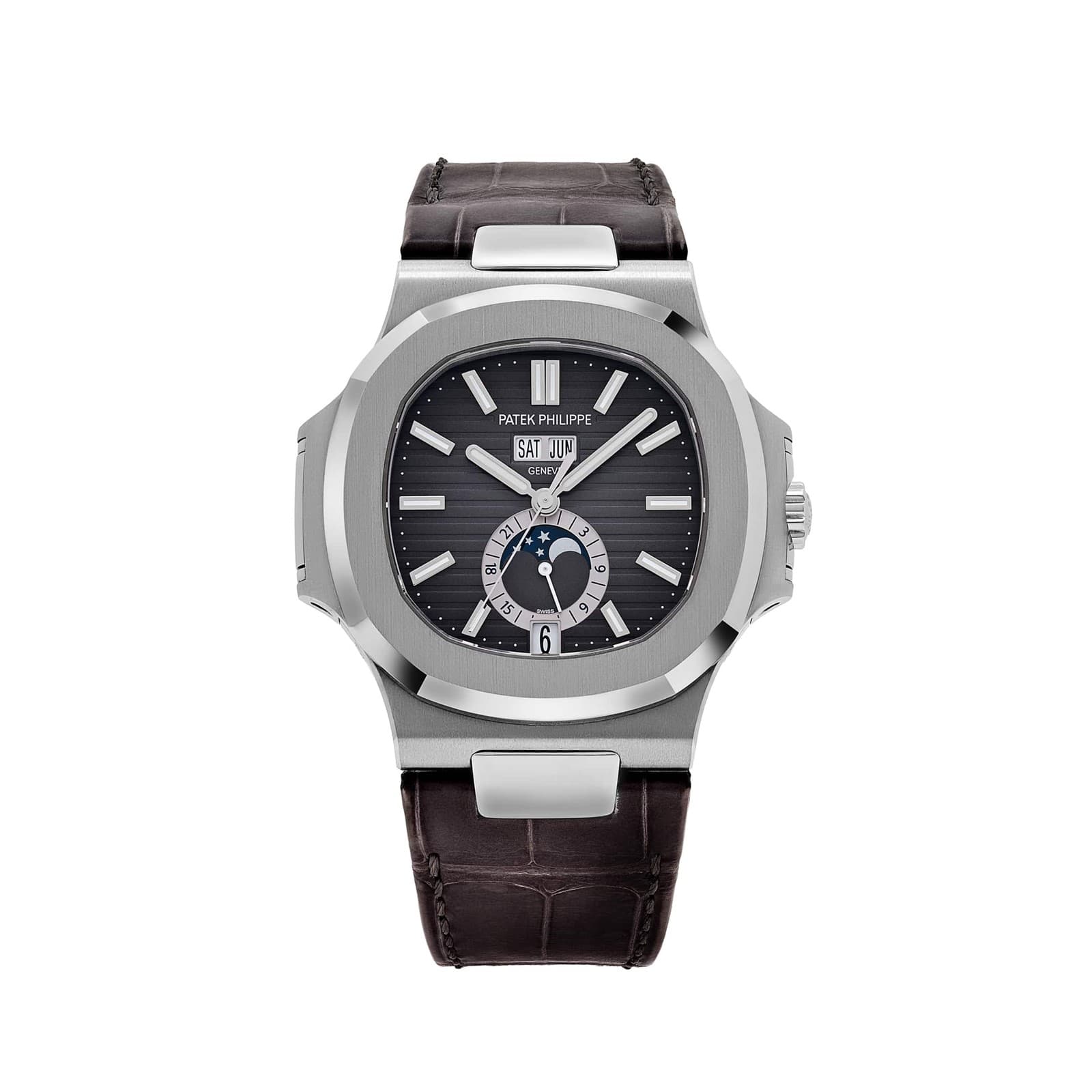 Patek Philippe Nautilus 5726A-001 Annual Calendar Moon Phases Stainless Steel