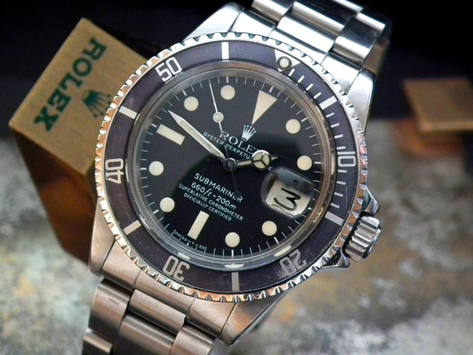 Outstanding 1978 Rolex Oyster Submariner 1680 Gents Vintage Watch