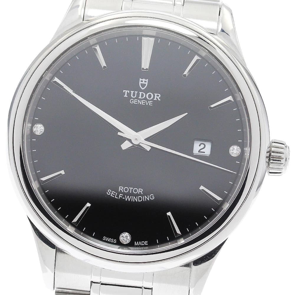Tudor 12700 Style 3P Diamond Date Automatic Watch Men's from Japan