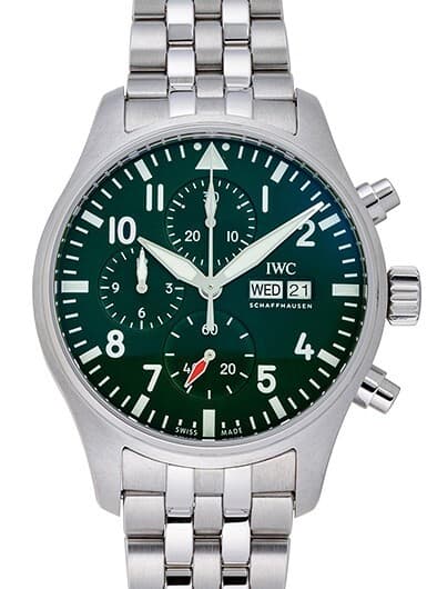 IWC Pilot's Watch Chronograph IW378006 Green New