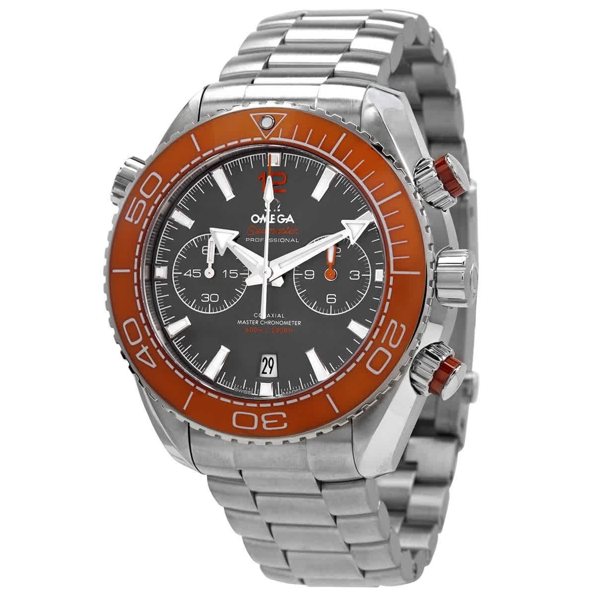Omega Planet Ocean 600M Seamaster Chronograph Automatic Chronometer Grey Dial