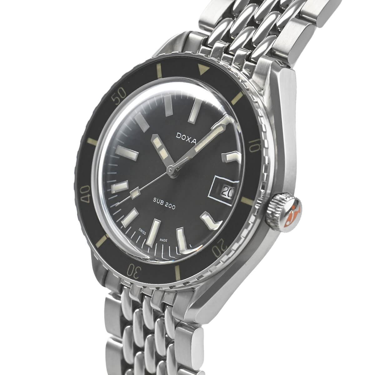 Doxa SUB 200 Sharkhunter Rotating Bezel Date 799.10.101.10 Black TO332191