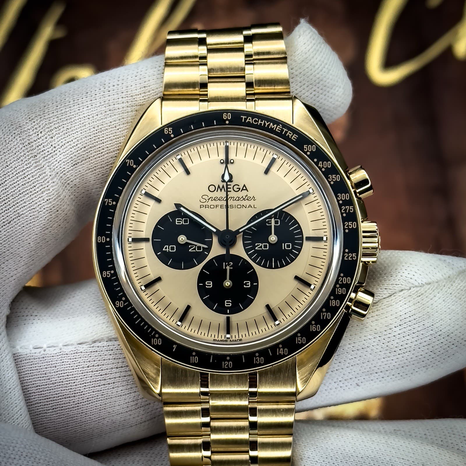 Omega Speedmaster Moonwatch Moonshine Yellow Gold 42mm 310.60.42.50.99.002