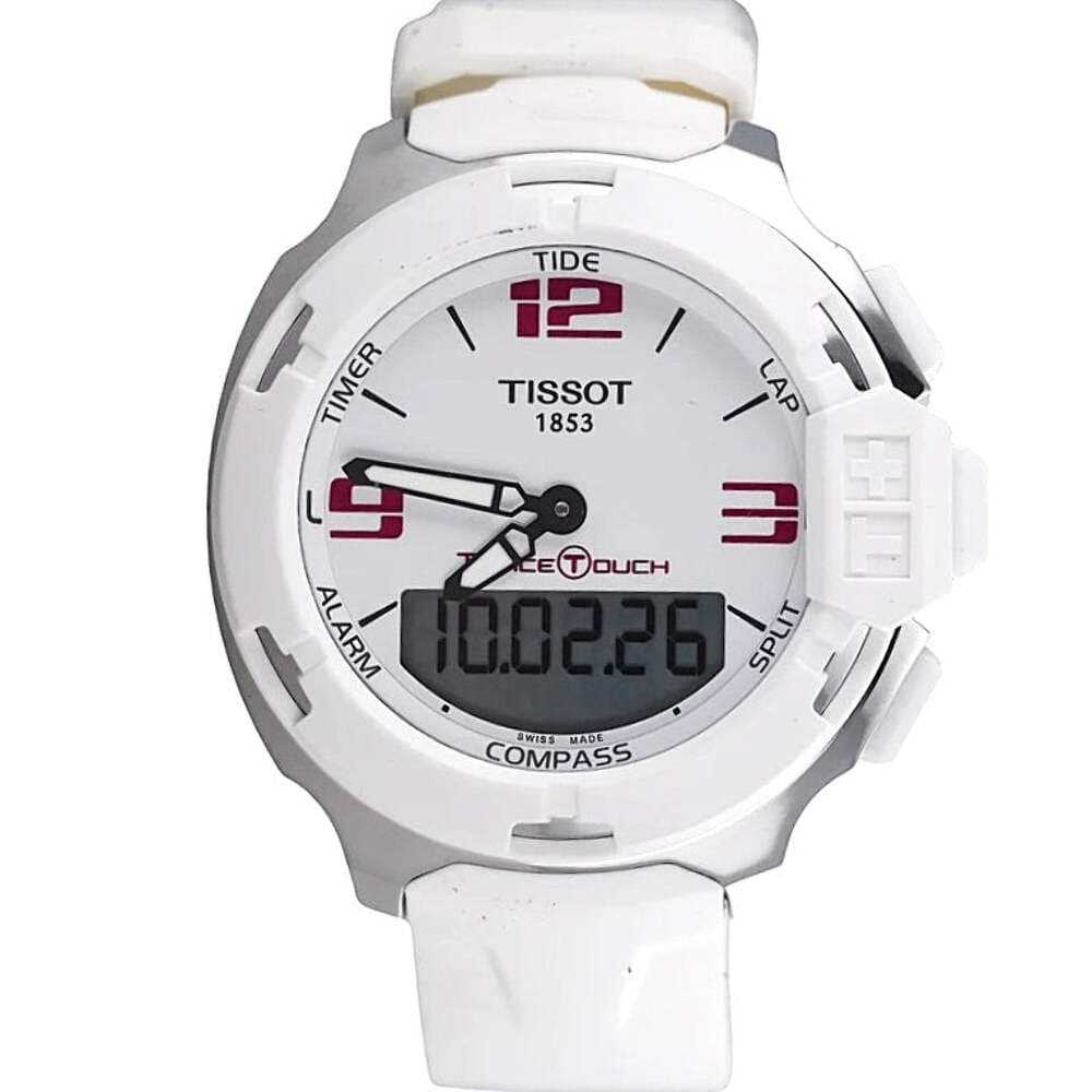 Tissot T-Race Analog Digital White Rubber Watch T0814201701700