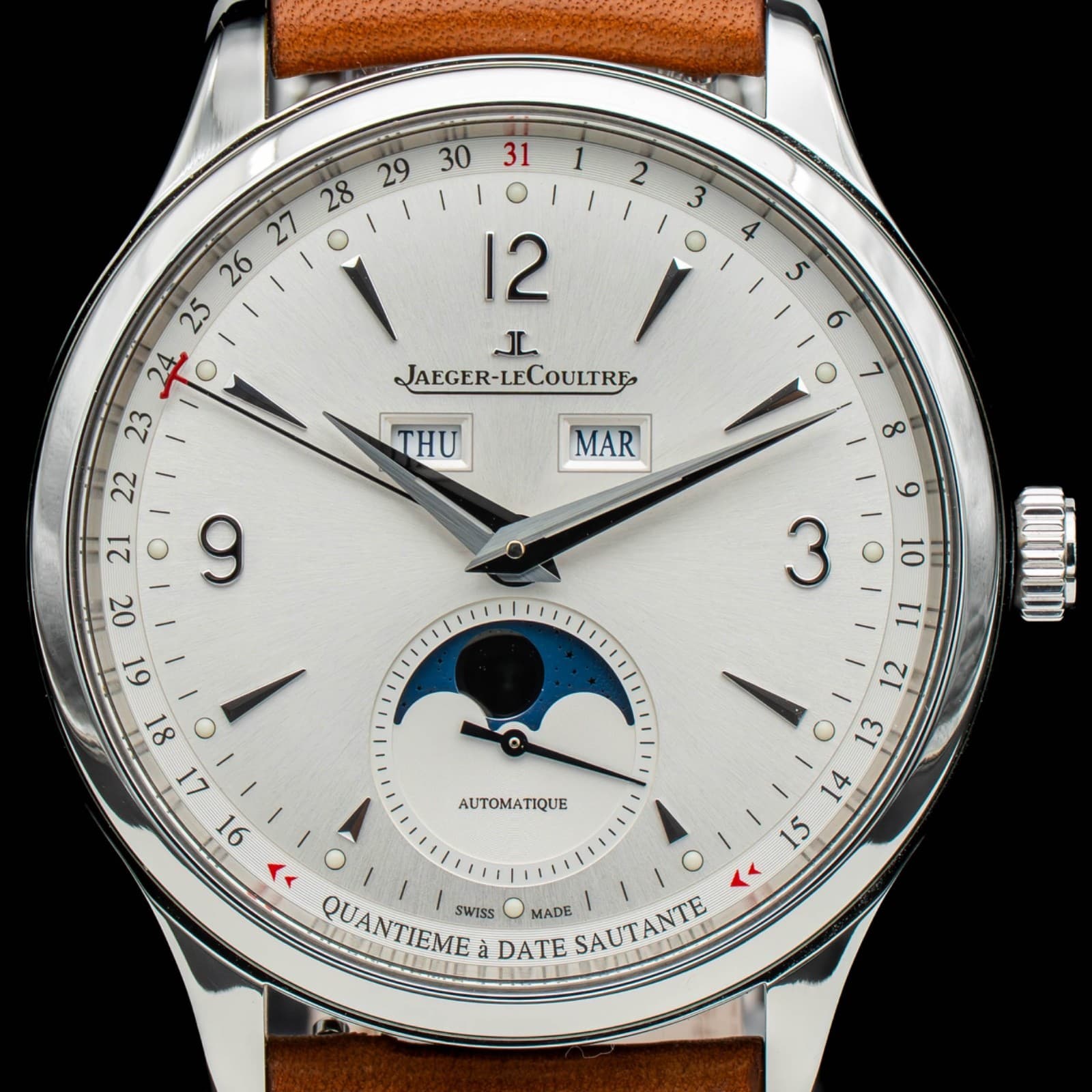 2023 Jaeger LeCoultre JLC Master Control Calendar Q4148420 3 Straps Full Set