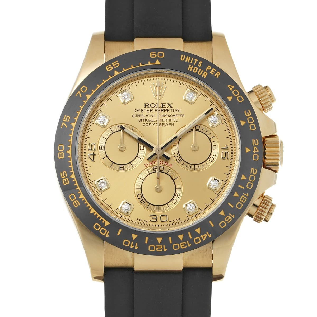 ROLEX Cosmograph Daytona 116518LNG Champagne/diamond WATCH 732662