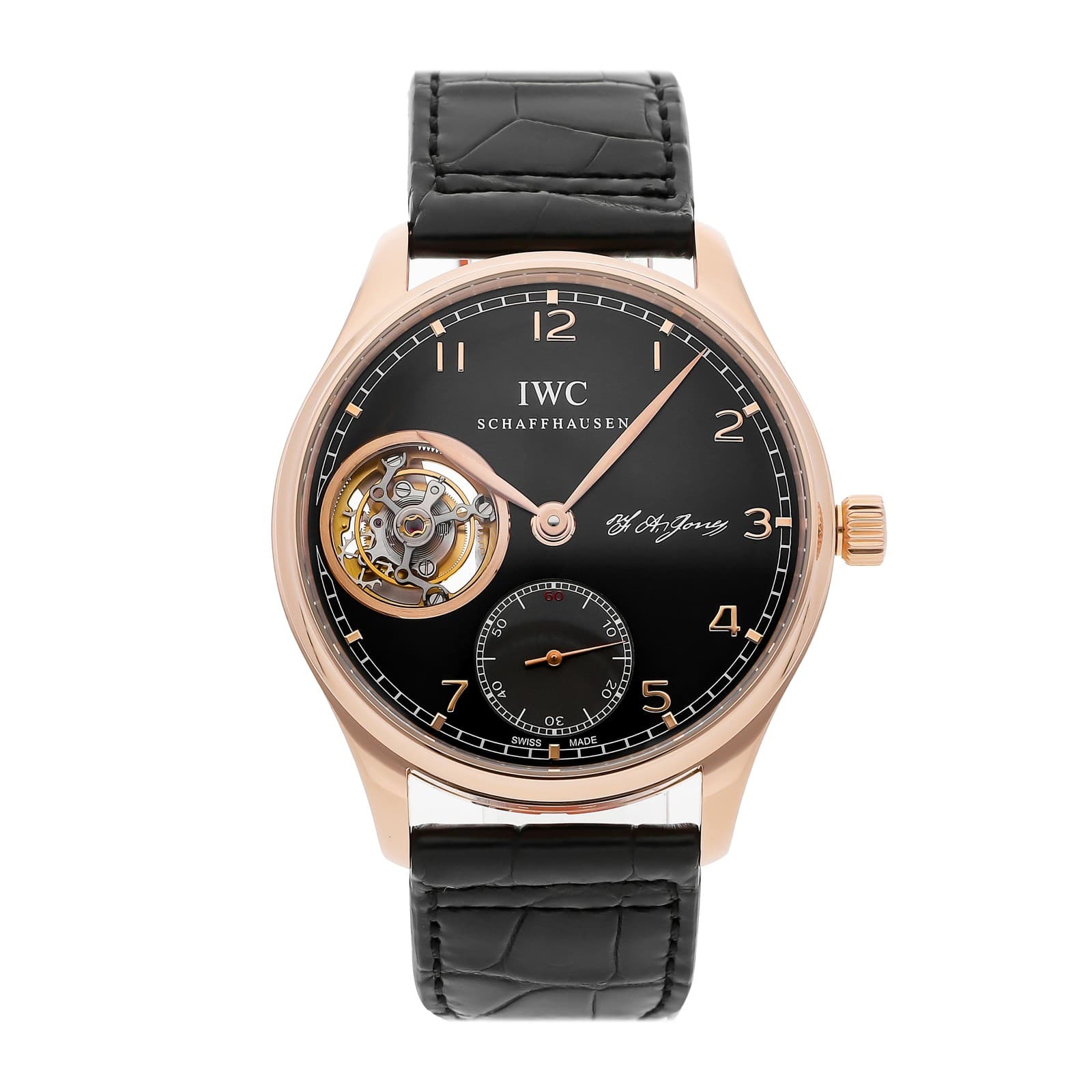 IWC Portuguese Tourbillon F.A. Jones Limited Watch Rose Gold Auto 43mm IW5447-05