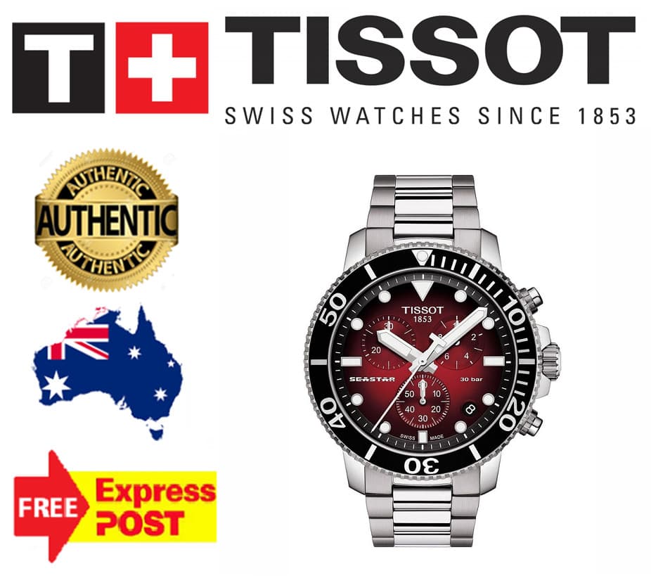 NEW TISSOT T-SPORT SEASTAR 1000 T120.417.11.421.00 MENS CHRONO WATCH 5YR WTY