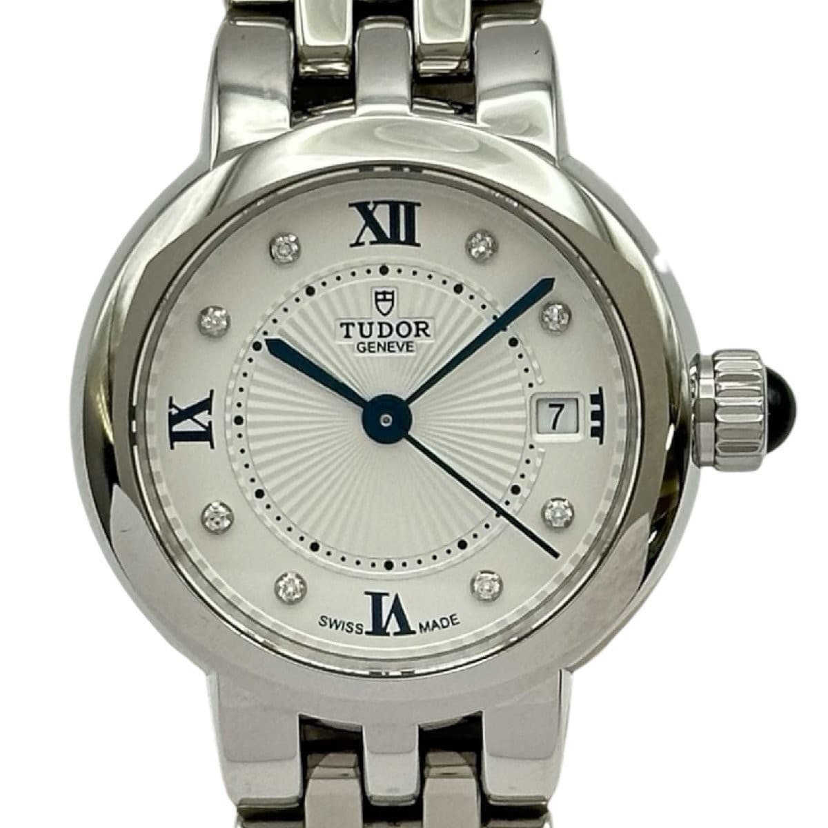 TUDOR Clair de Rose 35200 Automatic White Dial Women's Watch Used From Japan