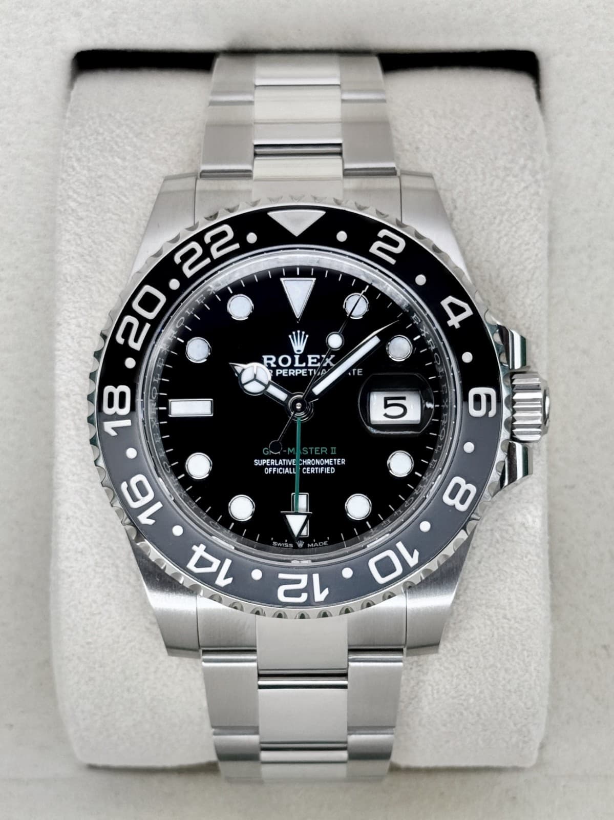 NEW 2026 Rolex GMT-Master II Bruce Wayne 40mm 126710GRNR Oyster (NEW STYLE CARD)