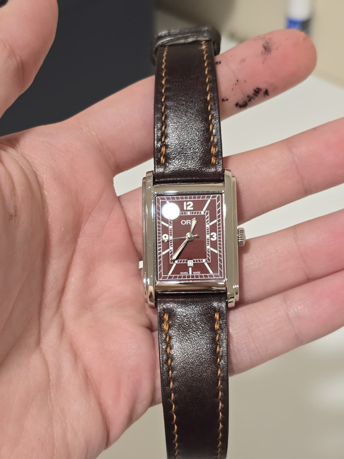 Oris Rectangular Red Men's Watch - 01 561 7783 4068-07 5 19 18