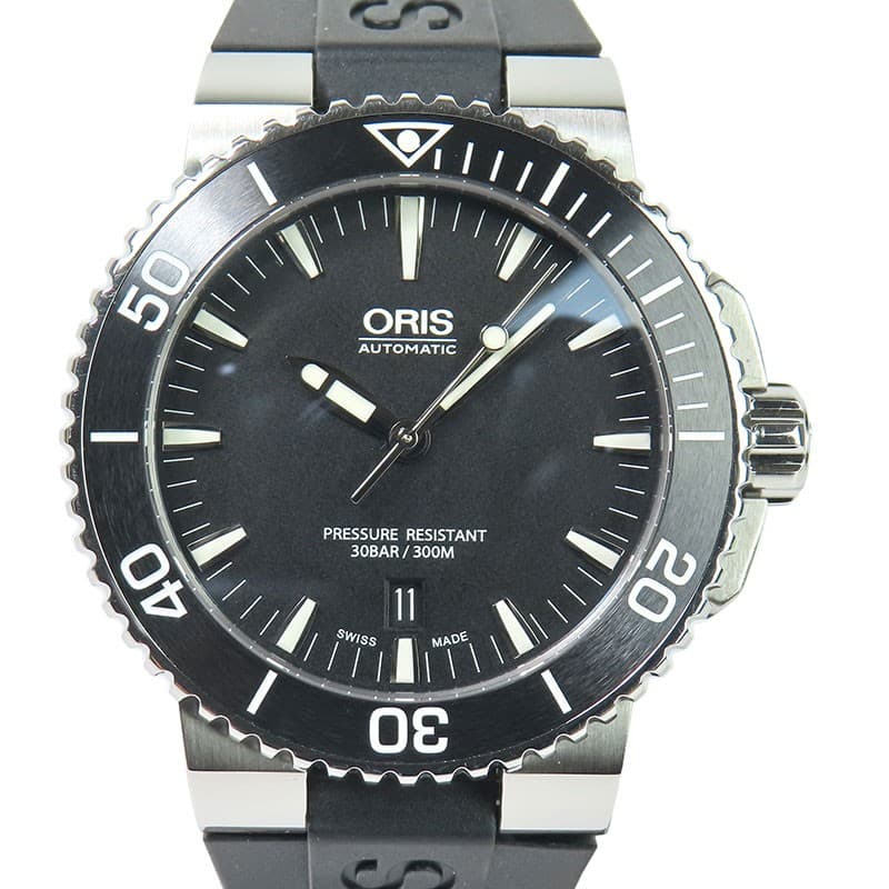 Oris Aquis Date 01 733 7653 4154-07 4 26 34EB Black Dial Used
