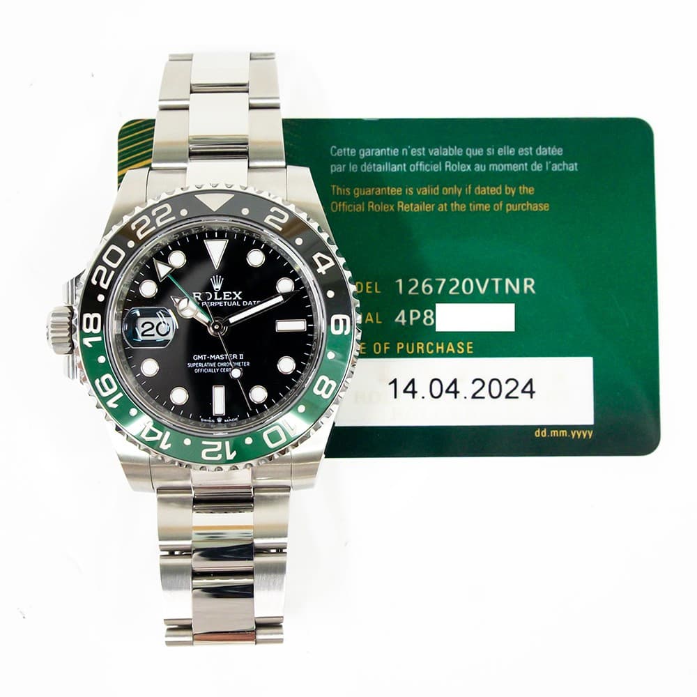 2024 Rolex GMT-Master II, 126720VTNR, 40mm, Black Dial, Oyster Bracelet, Box ...